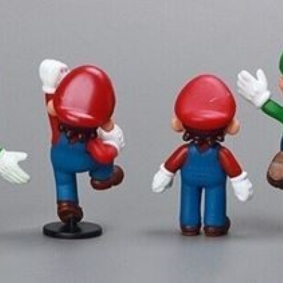 18 unids/set Super Mario Bros 1 "-2,5" dinosaurio Yoshi juguete Super Mario Yoshi figura de acción de PVC chico juguete de regalo de Navidad de cumpleaños