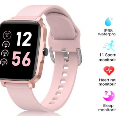 Reloj inteligente gandlEy F2 2020, Monitor de presión arterial para hombres y mujeres y niñas, reloj inteligente deportivo Reloj de pulsera inteligente electrónico