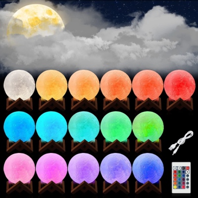 Lampara de luna 16 colores(15cm)